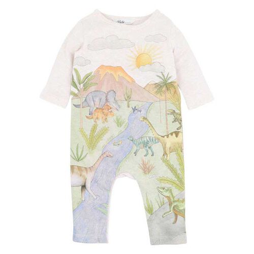 Bébé Isaac Dinosaur Ls Romper